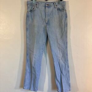 Vintage 80s Wrangler Light Wash Denim Cowboy Western Jeans‎